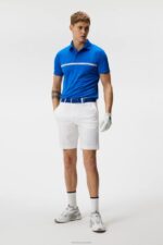 Vent Slim Shorts White Men J.Lindeberg Clothing 66XF475 - Image 3
