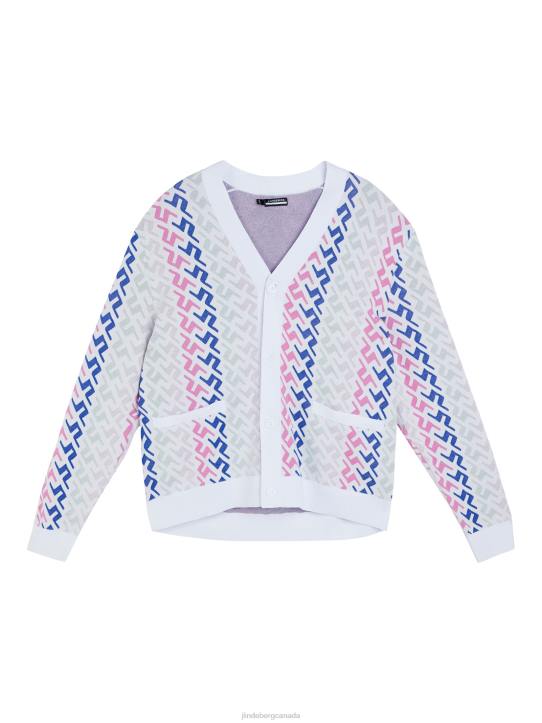 Vice Knitted Sweater Pink Painted Bridge Men J.Lindeberg Clothing 66XF564 - Image 4