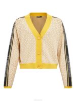 Wendy Cardigan White Monogram check Women J.Lindeberg Clothing 66XF2821 - Image 5