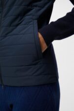 Wren Knitted Hybrid Jacket Navy Women J.Lindeberg Clothing 66XF1807 - Image 5