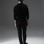 Yann Merino Polo Sweater Black Men J.Lindeberg Clothing 66XF2280