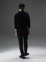Yann Merino Polo Sweater Black Men J.Lindeberg Clothing 66XF2280