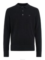 Yann Merino Polo Sweater Black Men J.Lindeberg Clothing 66XF2280 - Image 4