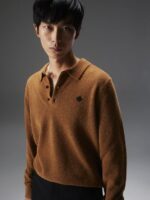 Yann Merino Polo Sweater Chipmunk Men J.Lindeberg Clothing 66XF2279 - Image 3