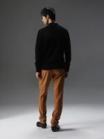 Yousin Merino Zip Sweater Black Men J.Lindeberg Clothing 66XF2277 - Image 2