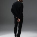 Yuri Merino Sweater Black Men J.Lindeberg Clothing 66XF2282