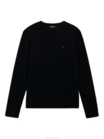 Yuri Merino Sweater Black Men J.Lindeberg Clothing 66XF2282 - Image 4