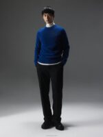 Yuri Merino Sweater Navy Peony Men J.Lindeberg Clothing 66XF2281 - Image 2