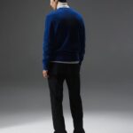 Yuri Merino Sweater Navy Peony Men J.Lindeberg Clothing 66XF2281