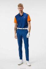 Zak Polo Estate Blue Men J.Lindeberg Clothing 66XF65 - Image 2