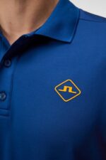Zak Polo Estate Blue Men J.Lindeberg Clothing 66XF65 - Image 4
