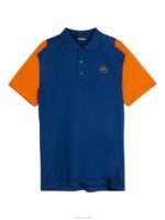 Zak Polo Estate Blue Men J.Lindeberg Clothing 66XF65 - Image 5