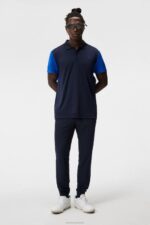 Zak Polo Navy Men J.Lindeberg Clothing 66XF64 - Image 2