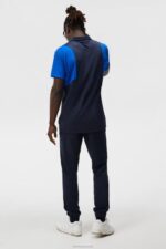 Zak Polo Navy Men J.Lindeberg Clothing 66XF64