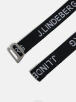 Zane Elasic Belt Black Men J.Lindeberg Accessory 66XF760