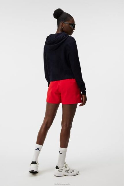 Zania Knitted Hoodie Navy Women J.Lindeberg Clothing 66XF1833