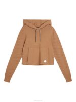 Zania Knitted Hoodie Tiger Brown Women J.Lindeberg Clothing 66XF1834 - Image 5