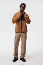Zeke Pile Mid Layer Chipmunk Men J.Lindeberg Clothing 66XF502 - Image 2