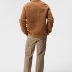 Zeke Pile Mid Layer Chipmunk Men J.Lindeberg Clothing 66XF502