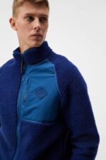 Zeke Pile Mid Layer Estate Blue Men J.Lindeberg Clothing 66XF500 - Image 3