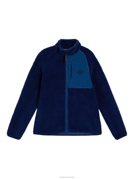 Zeke Pile Mid Layer Estate Blue Men J.Lindeberg Clothing 66XF500 - Image 5