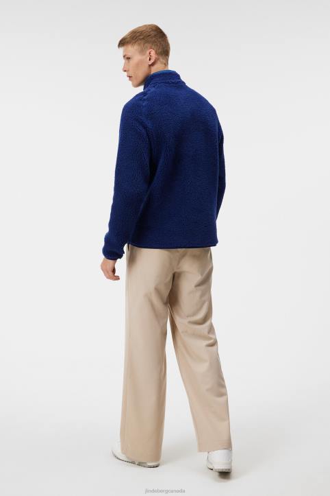 Zeke Pile Mid Layer Estate Blue Men J.Lindeberg Clothing 66XF500 - Image 1