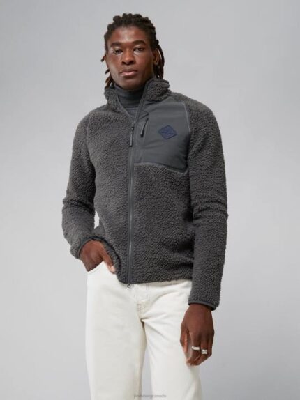 Zeke Pile Mid Layer Volcanic Ash Men J.Lindeberg Clothing 66XF2352