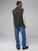 Zeke Pile Vest Volcanic Ash Men J.Lindeberg Clothing 66XF2349 - Image 2
