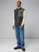 Zeke Pile Vest Volcanic Ash Men J.Lindeberg Clothing 66XF2349 - Image 3