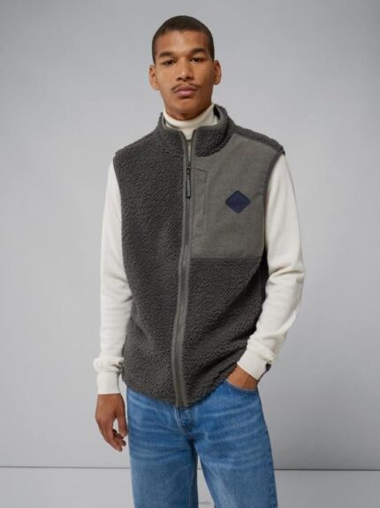 Zeke Pile Vest Volcanic Ash Men J.Lindeberg Clothing 66XF2349
