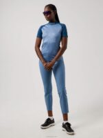Zelda Golf Top Captains Blue Croco Women J.Lindeberg Clothing 66XF2645 - Image 2
