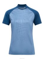Zelda Golf Top Captains Blue Croco Women J.Lindeberg Clothing 66XF2645 - Image 4