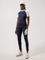 Zelda Golf Top Navy Croco Women J.Lindeberg Clothing 66XF2644 - Image 2