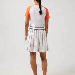 Zelda Golf Top White Croco Women J.Lindeberg Clothing 66XF2643