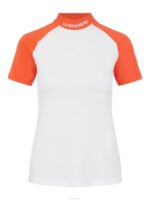 Zelda Golf Top White Croco Women J.Lindeberg Clothing 66XF2643 - Image 4