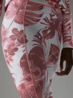 Zena Print Tights Hibiscus Pink Women J.Lindeberg Clothing 66XF1761 - Image 3