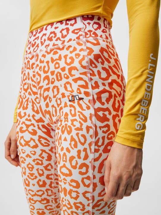 Zena Print Tights Leo Reflect Sunset Women J.Lindeberg Clothing 66XF1856 - Image 3