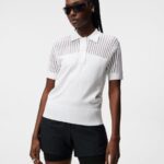 Zeta Knitted Shirt White Women J.Lindeberg Clothing 66XF1824