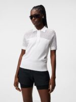 Zeta Knitted Shirt White Women J.Lindeberg Clothing 66XF1824