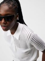 Zeta Knitted Shirt White Women J.Lindeberg Clothing 66XF1824 - Image 4