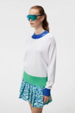 Zoe Knitted Sweater White Women J.Lindeberg Clothing 66XF1766