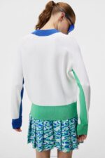 Zoe Knitted Sweater White Women J.Lindeberg Clothing 66XF1766 - Image 4