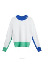 Zoe Knitted Sweater White Women J.Lindeberg Clothing 66XF1766 - Image 6